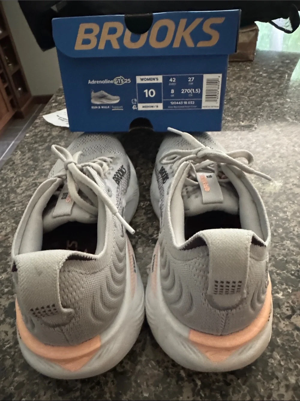Brooks Men’s Athletic Shoes - Light Gray with Black Accents